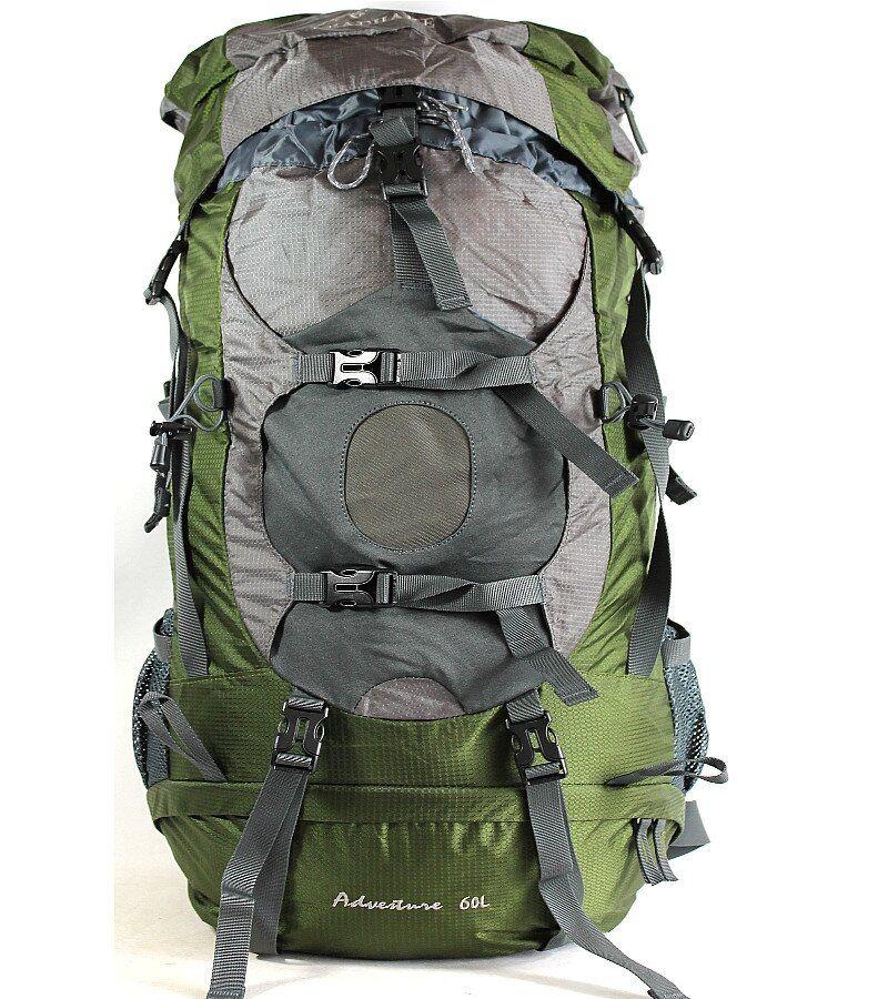 

Рюкзак туристический Leadhake 058 60л каркасный Зеленый с чехлом (01L05801)