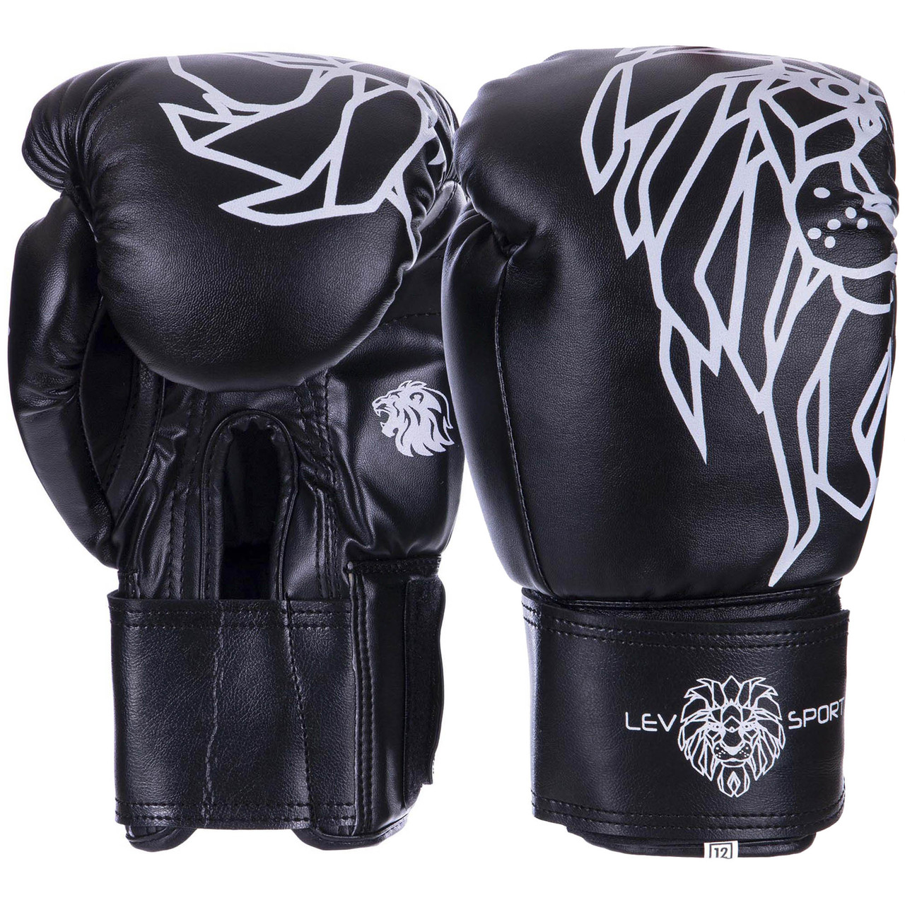 

Боксерские перчатки LEV UR LV-4280 12 унций черные