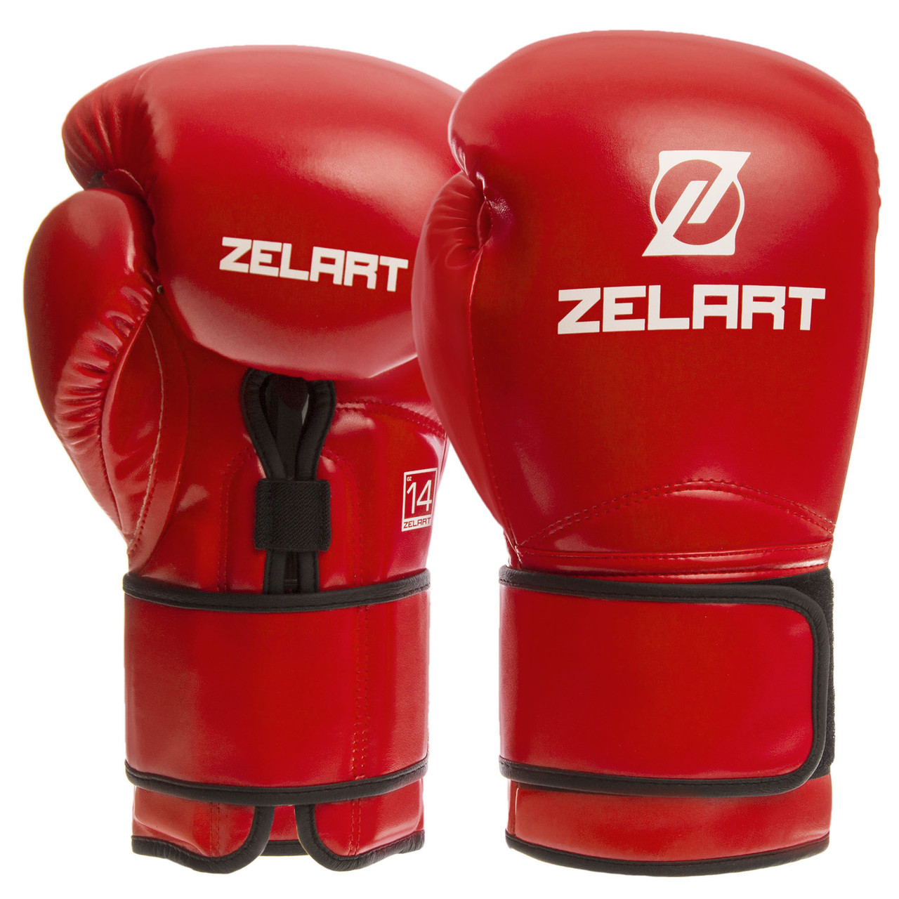 Перчатки боксерские Zelart BO-1391 10 унций красные – фото, відгуки .
