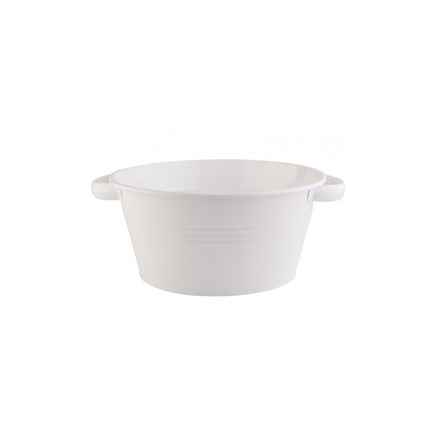 

Декоративная ваза Metal Tub Barine 30х25х15 см Белый 000167961