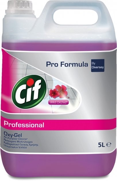 

Средство на основе активного кислорода для водостойких поверхностей 5 л Cif Professional Орхидея 1 шт Концентрат 2 шт / уп