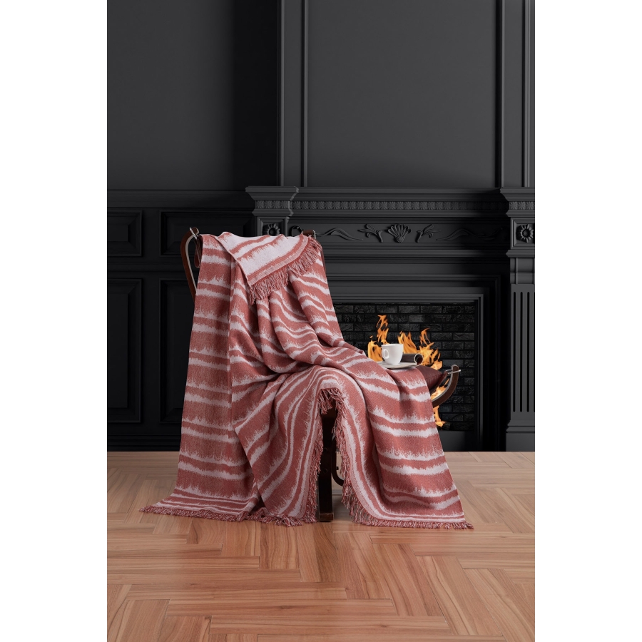 

Плед-накидка Damask Eponj Home 170х220 см Кирпичный 000166299