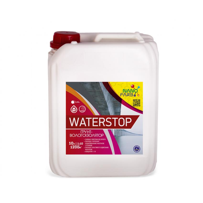 

Грунтовка-концентрат универсальная Waterstop Nanofarb 10 л Розовый (wsl10)