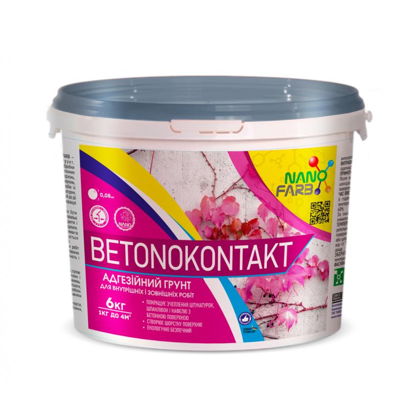 

Адгезионная грунтовка универсальная Betonokontakt Nanofarb 6.0 кг Розовый (bkl5)