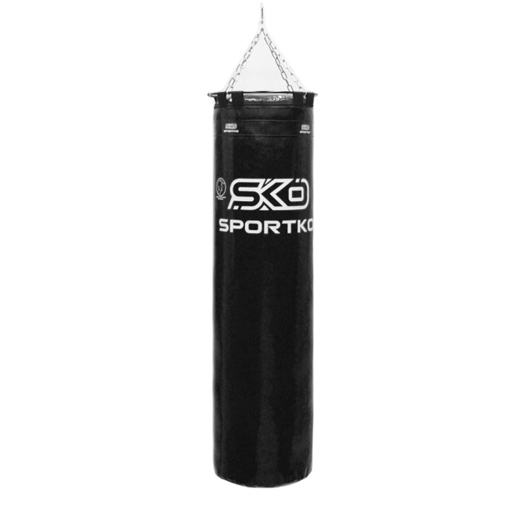 

Боксерский мешок SPORTKO ПВХ 140 см/35 см/40 кг черный