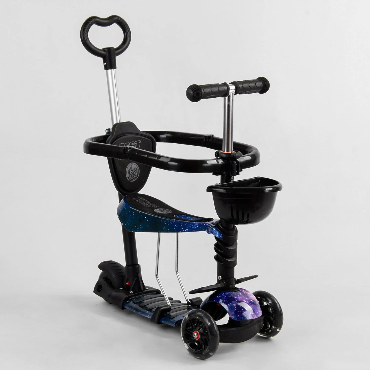 

Самокат BEST SCOOTER S-3288 5в1 с бампером (колеса светятся)