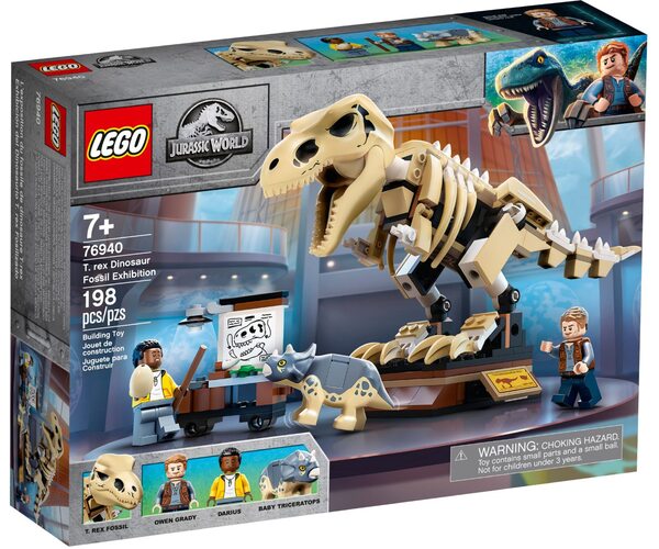 

Конструктор LEGO Jurassic World Выставка окаменелостей динозавров T. rex (76940)