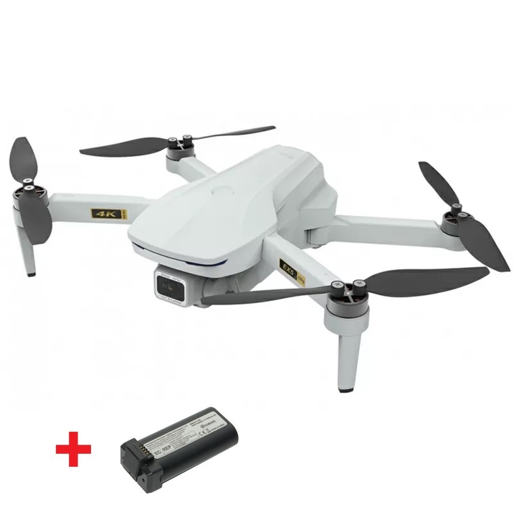 

Квадрокоптер Eachine Ex5, комплект с 2 аккумуляторами, БК моторы, GPS, дрон с FPV камерой 4K, 5G WiFi