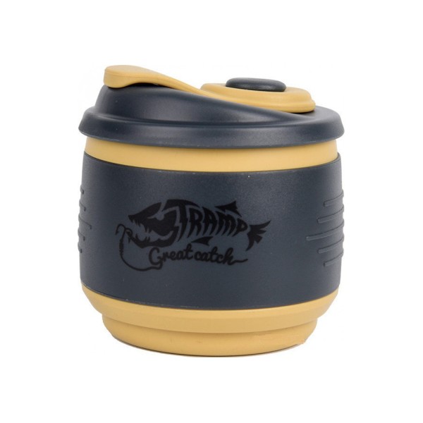 

Кружка складная силиконовая с крышкой Tramp TRC-082-black