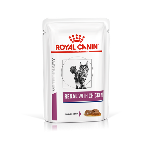 

Royal Canin Renal Feline Chicken Pouches 85 гр упаковка 12 шт лечебный влажный корм (Роял Канин)