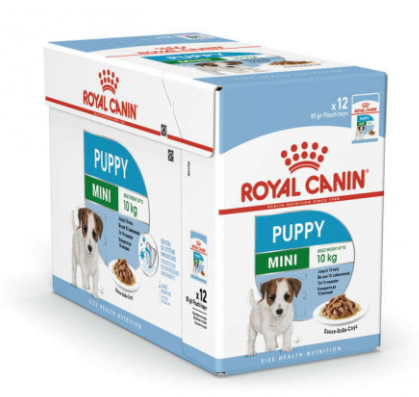 

Royal Canin Mini Puppy 85 гр упаковка 12 шт влажный корм (Роял Канин) кусочки в соусе для щенков мелких пород