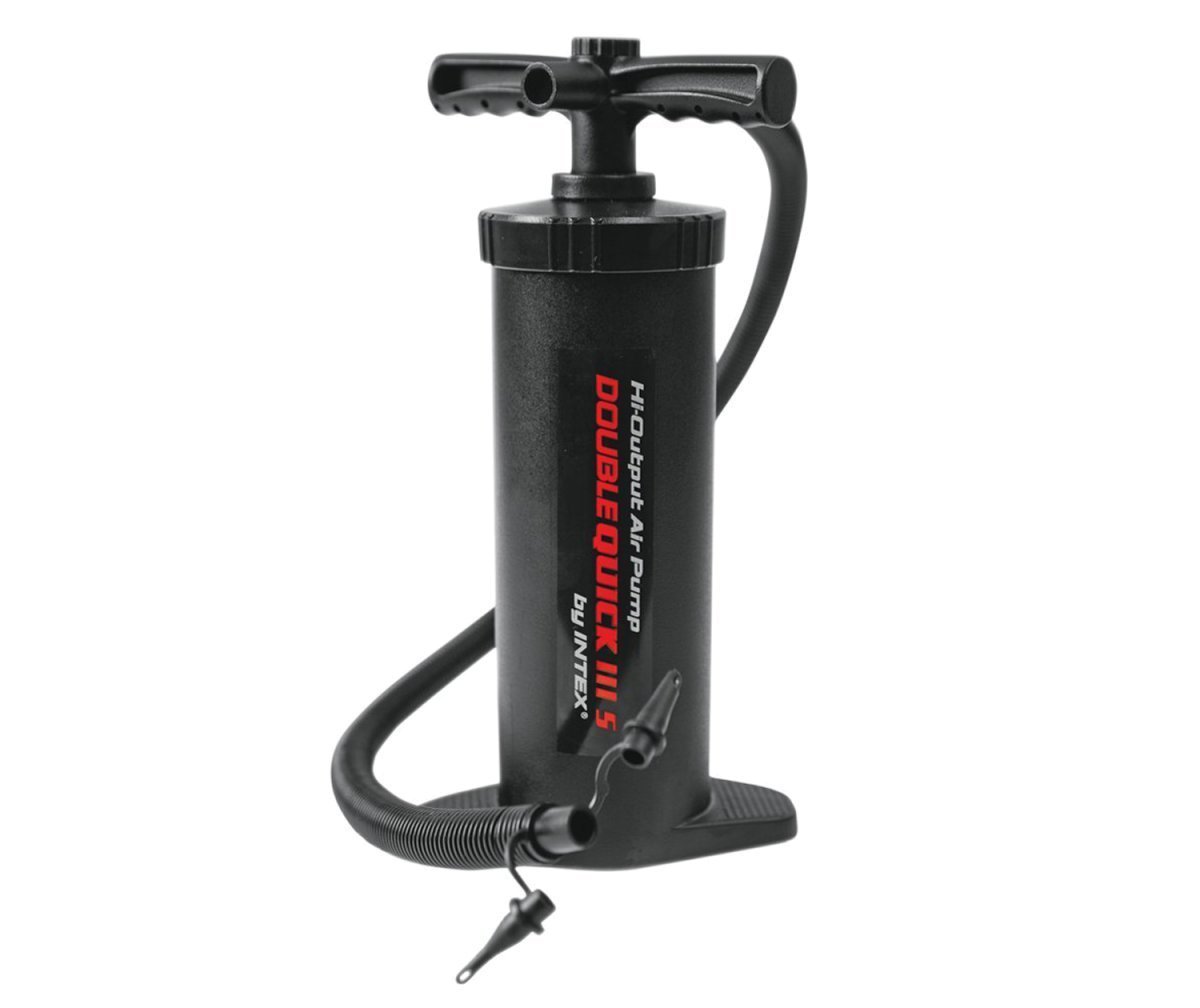 

Ручной напольный насос Intex 68605 Double Quick III S Hand Pump средний усиленной мощности с тремя насадками объем 2,8 л высота 37 см Черный (RT-68605)