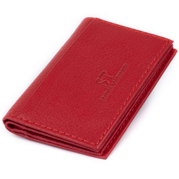 

Визитница-книга ST Leather 19214 красная