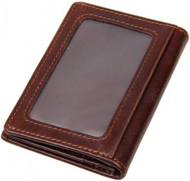 

Визитница Vintage 14450 с отделением для карточек коричневая