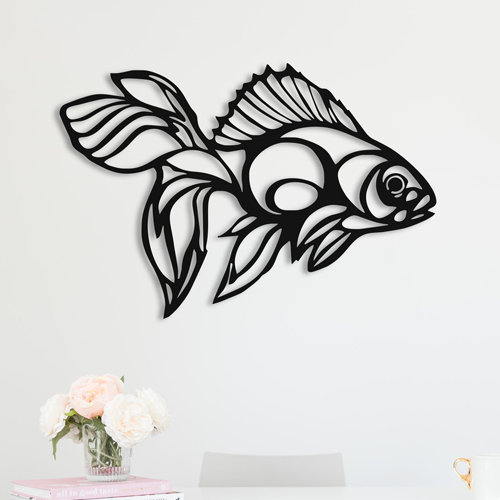 

Деревянная картина - панно Животные Goldfish 130х90 см