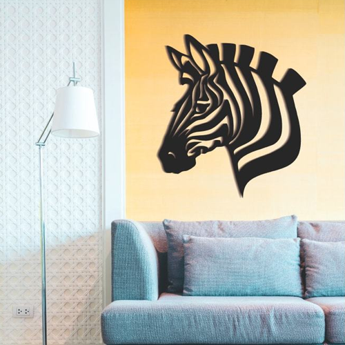 

Деревянная картина - панно Животные Zebra 90х81 см