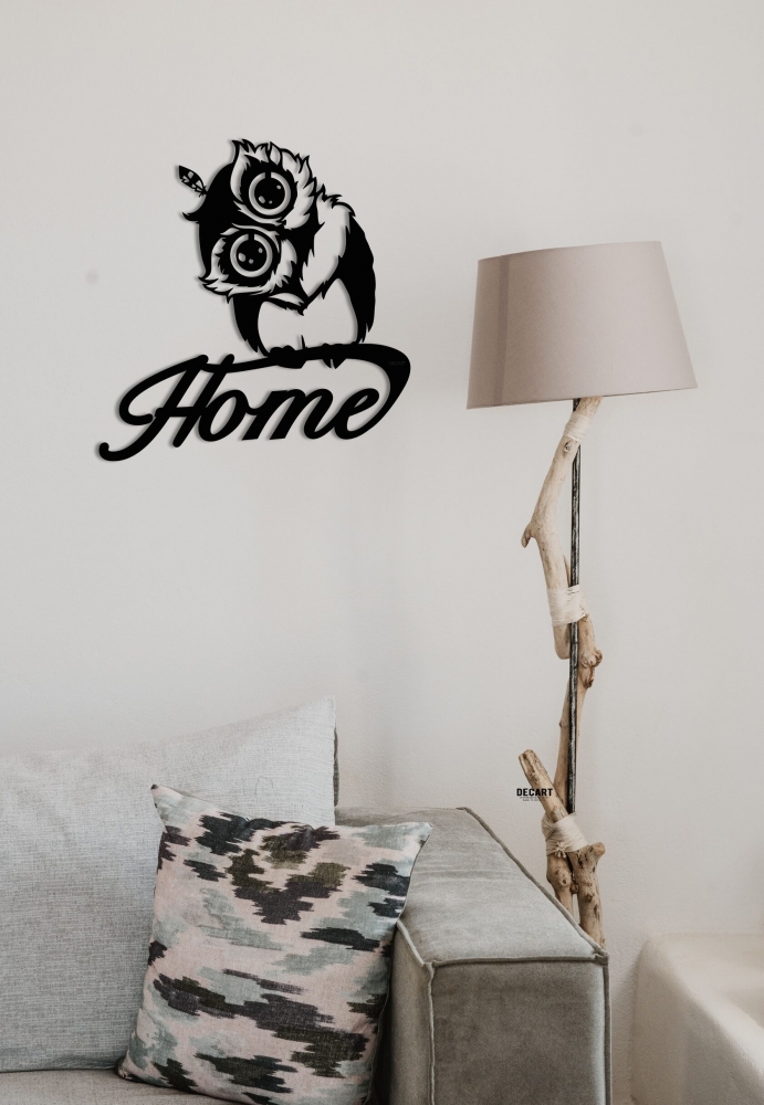 

Деревянная картина - панно Животные Сова Home 70x70 см