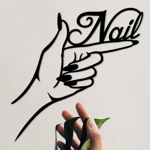 

Деревянная картина - панно Для салонов красоты Nail 90х88 см