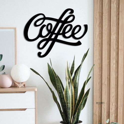 

Деревянная картина - панно Надписи Coffeе 90х70 см