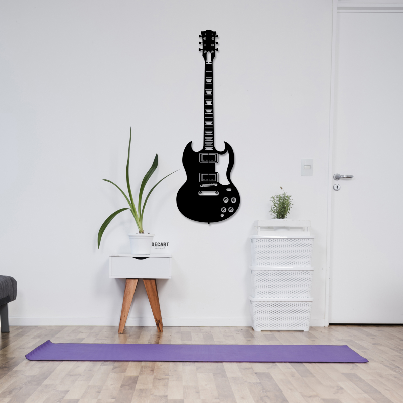 

Деревянная картина - панно Для дома Rock Guitar 23х70 см
