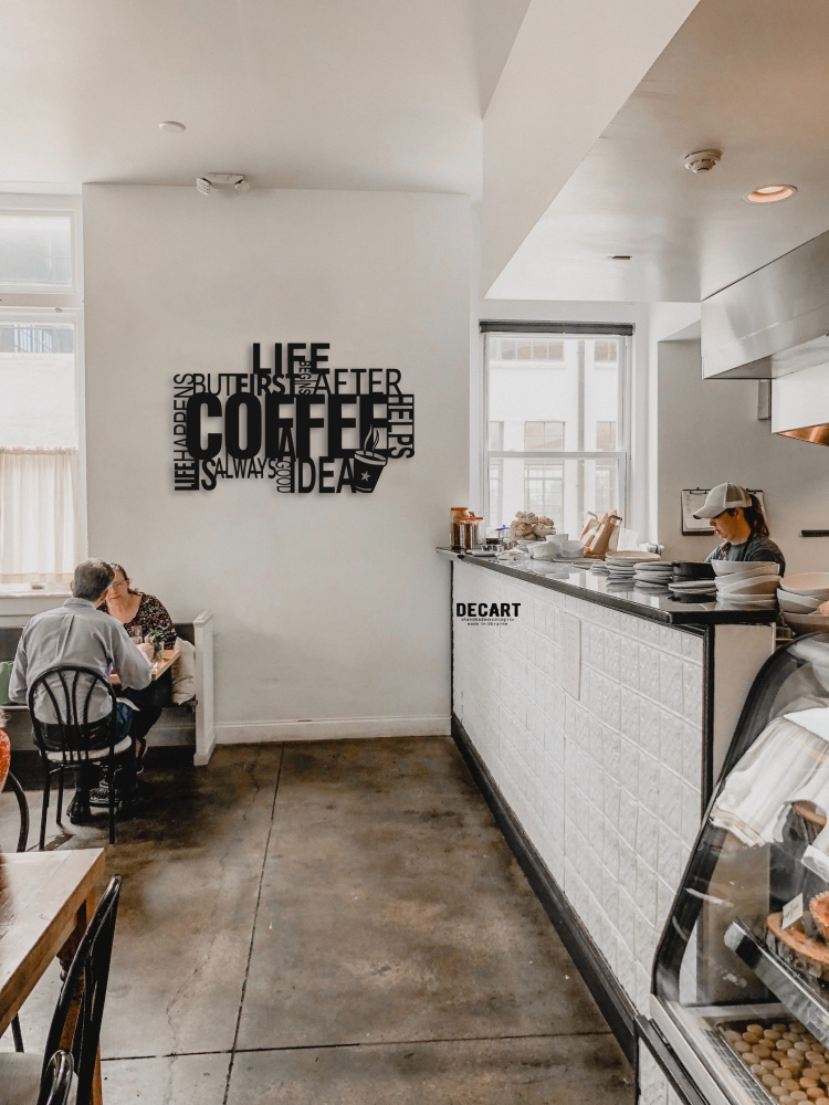 

Деревянная картина - панно Надписи Coffee Good 90х145 см