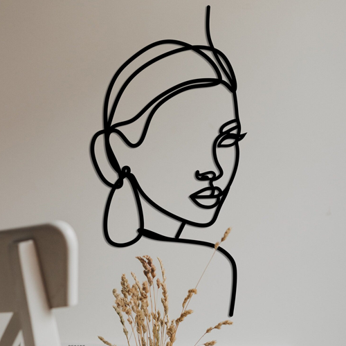 

Деревянная картина - панно Искусство линий Woman line 120x60 см