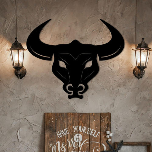 

Деревянная картина - панно Животные I'm a bull! 70x57