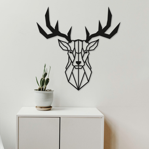 

Деревянная картина - панно Животные Deer Head 47х46 см