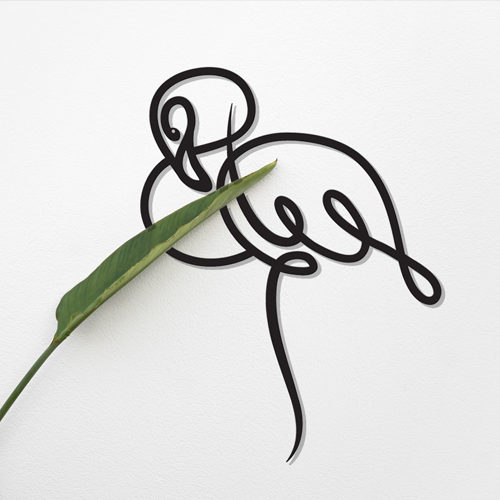 

Деревянная картина - панно Животные Flamingo 90х115 см