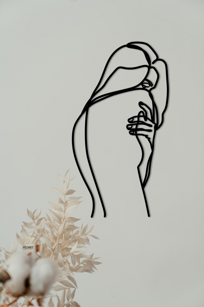 

Деревянная картина - панно Искусство линий Sensuality line 80x44 см