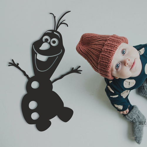 

Деревянная картина - панно Для детей Олаф 90х67 см