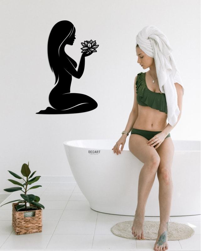 

Деревянная картина - панно Для салонов красоты Beauty Woman 110х74 см