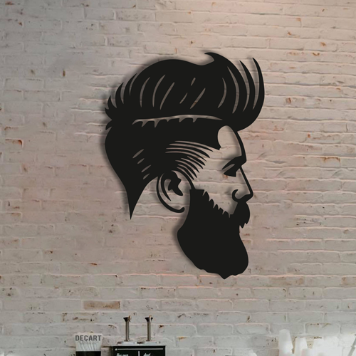 

Деревянная картина - панно Для салонов красоты Barber 60х84 см