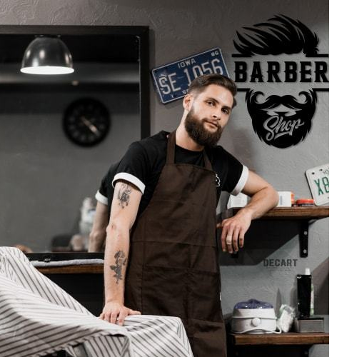 

Деревянная картина - панно Для салонов красоты BARBER 150х108 см