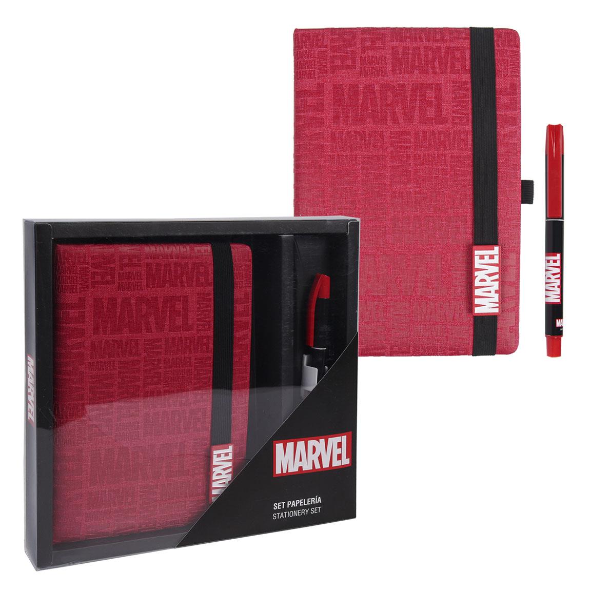 

Набор блокнот и ручка Marvel Cerda 21 x 14.5 см Красный 2100003336