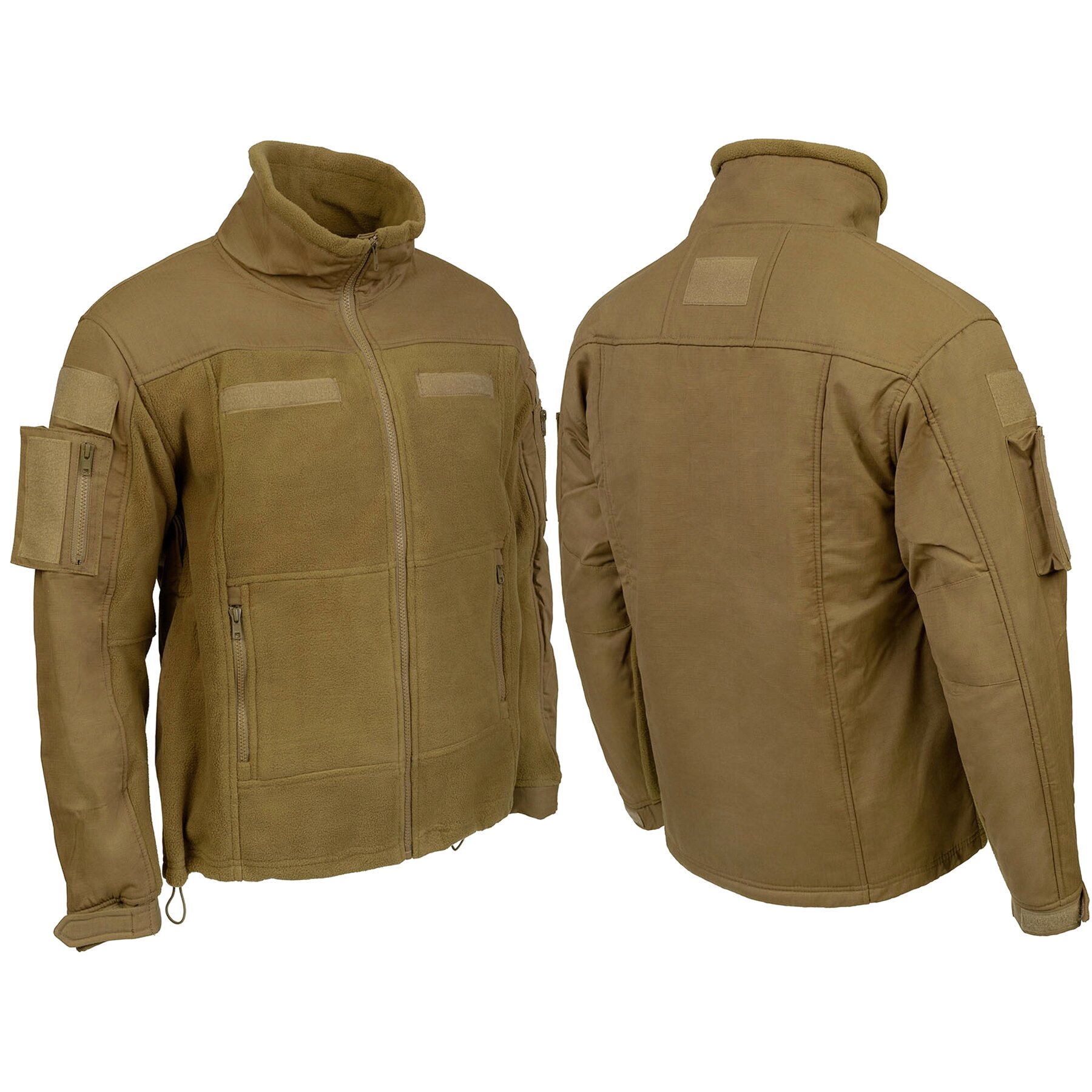 

Куртка тактическая флисовая Fleece Jacket "Combat" Темный койот 3XL