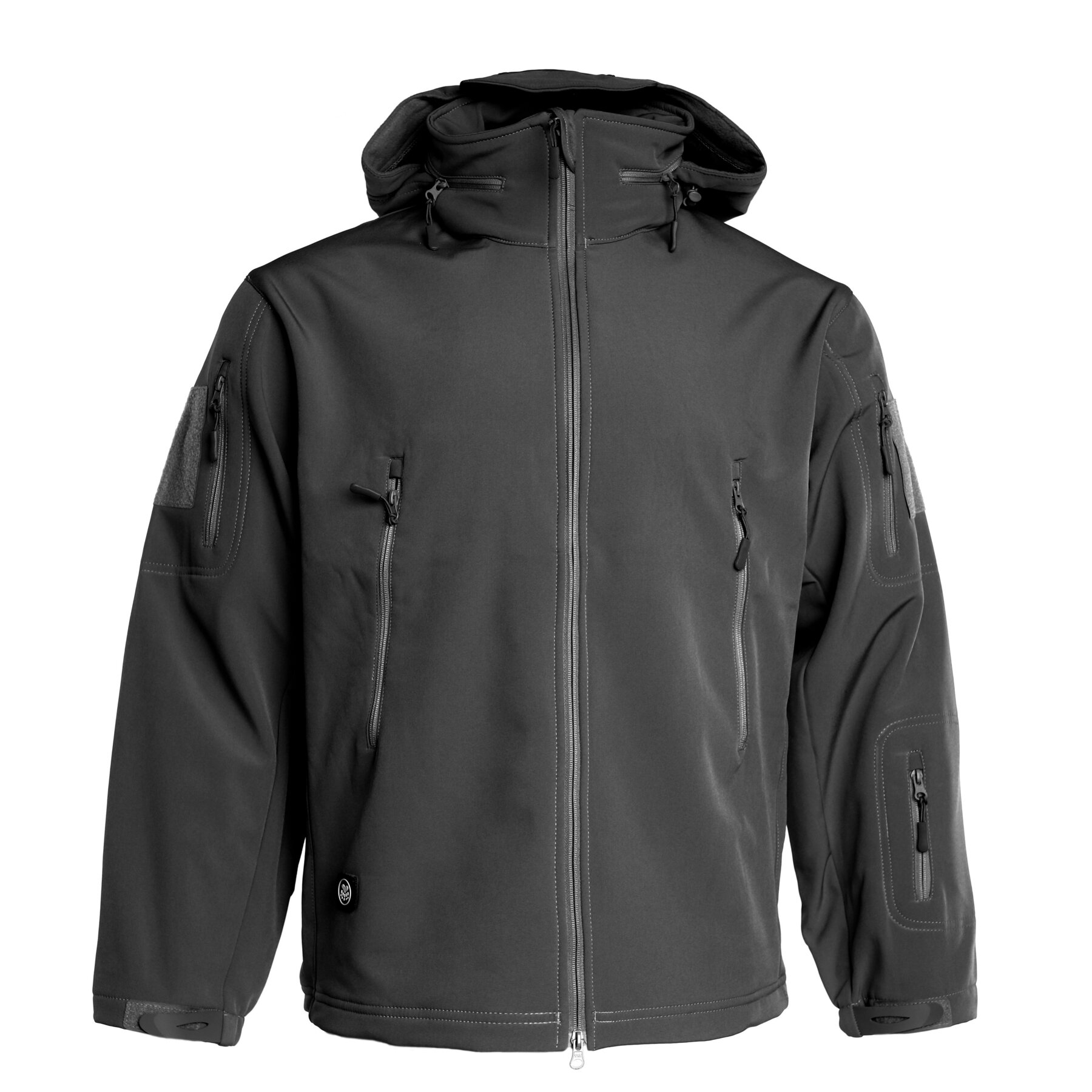 

Куртка тактическая SoftShell Черная 3XL