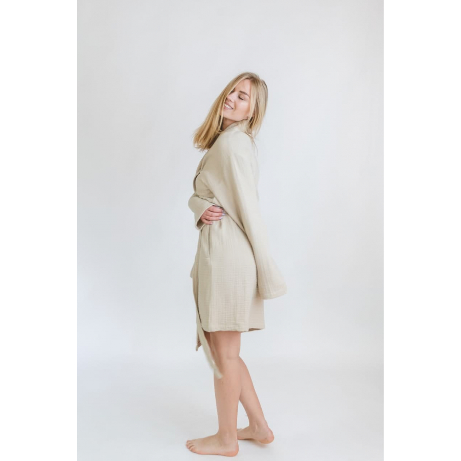 

Халат Motty Lotus / Бежевый 000164104, Халат Motty Lotus S/M Бежевый 000164104