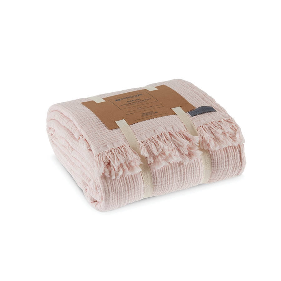 

Детское покрывало Soflin Muslin Penelope 110х110 см Пудровый 000167886