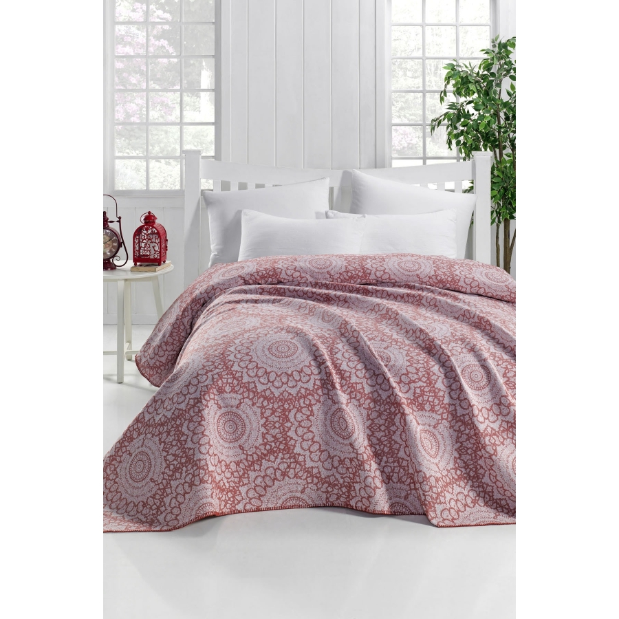 

Покрывало жаккардовое Mandala Eponj Home 200х230 см Кирпичный 000165980