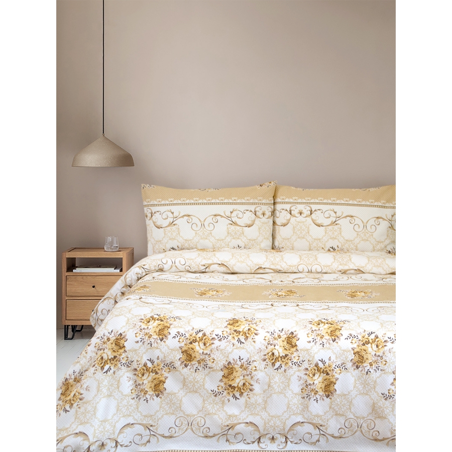 

Постельное белье Tracery Iris Home Полуторный Бежевый 000165370