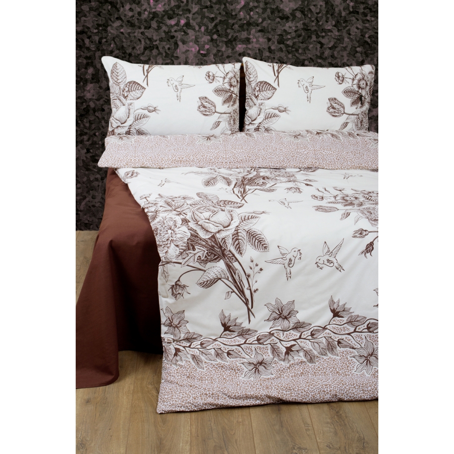 

Постельное белье Premium Grace Lotus Евро Кофейный 000165084