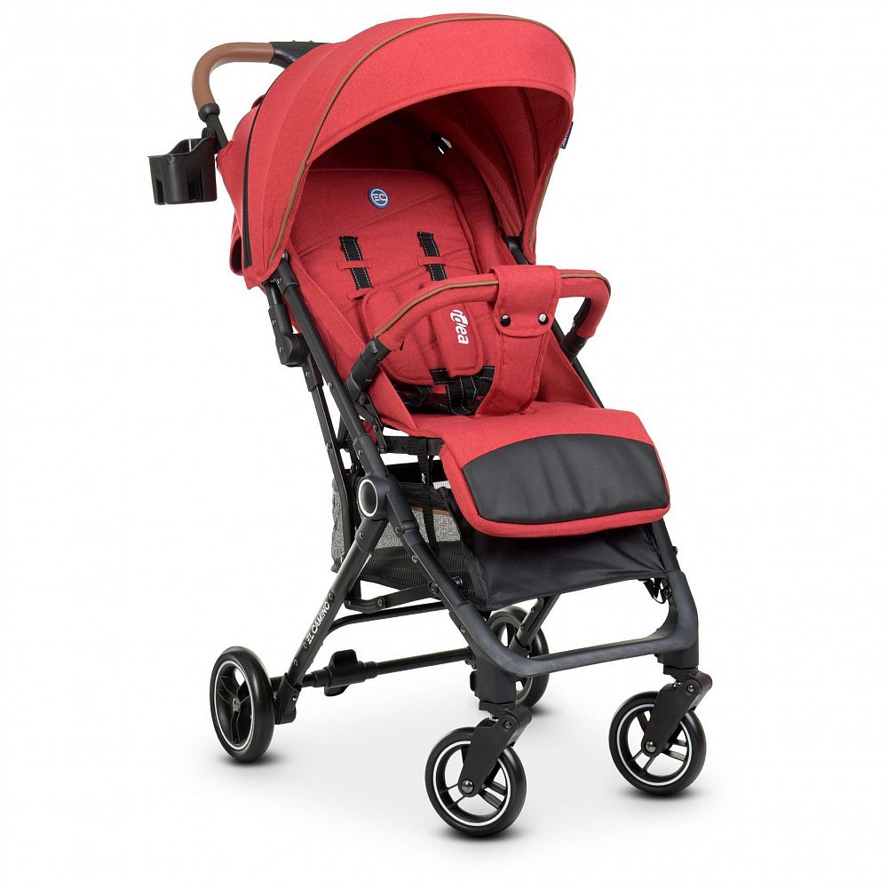 

Детская коляска El Camino с поворотными передними колесами ME 1039L IDEA Crimson, красный