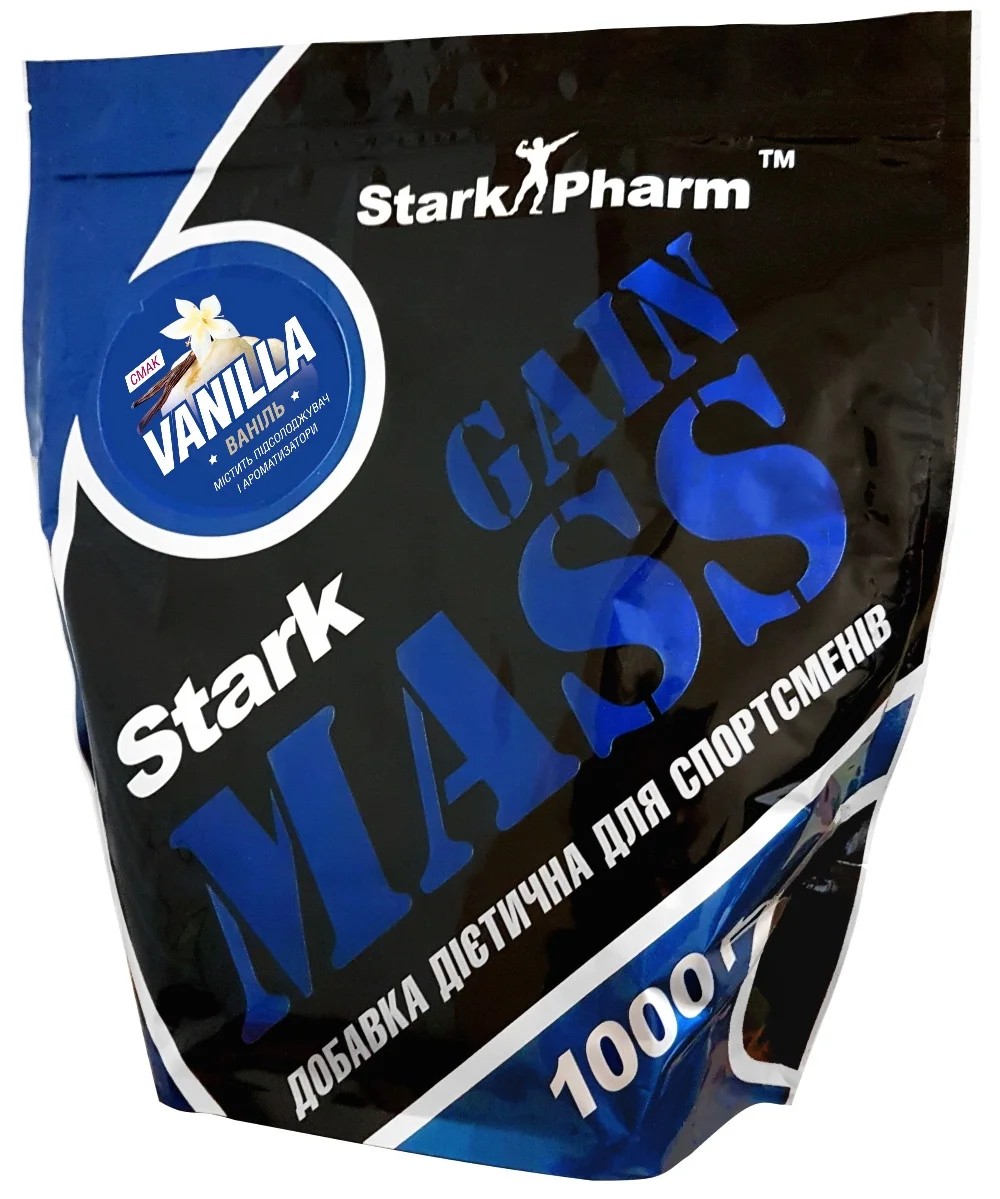 

Гейнер Stark Pharm Gain MASS 1000 грамм ваниль (22032)