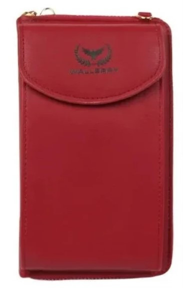 

Кошелек ZL8591 БОРДОВЫЙ Wallerry Женский клатч из экокожи