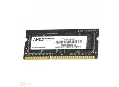 

Оперативная память AMD 8 GB SO-DIMM DDR3 1600 MHz BULK (R538G1601S2S-UOBULK)