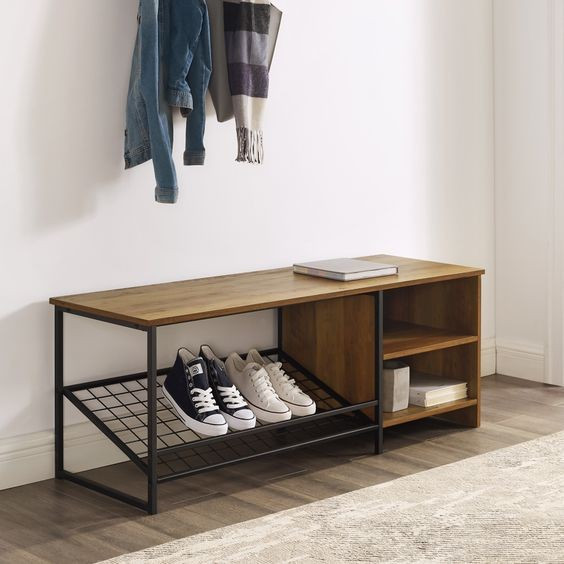 

Дизайнерская Банкетка в прихожую в стиле Лофт Loft Design RV906 ()
