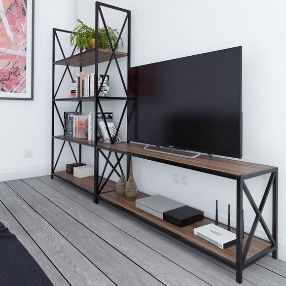 

Дизайнерская Тумба для телевизора в стиле Лофт Loft Design RV496 ()
