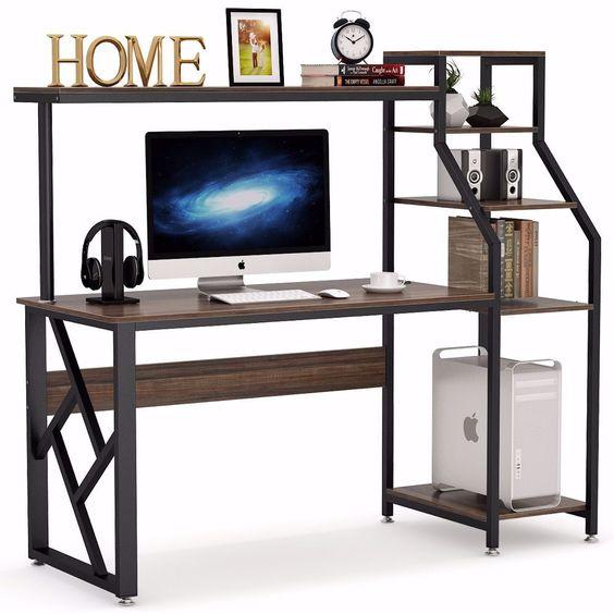 

Дизайнерский Письменный офисный стол с полками в стиле Лофт Loft Design RV624 ()