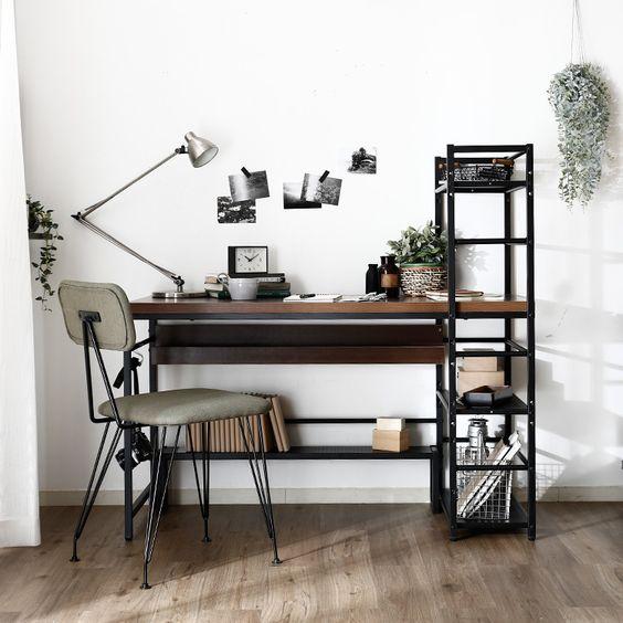 

Дизайнерский Письменный офисный стол с полками в стиле Лофт Loft Design RV724 ()